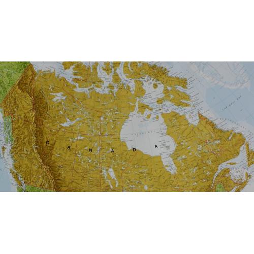 Ameryka Północna 1:7 000 000, 100x120 cm